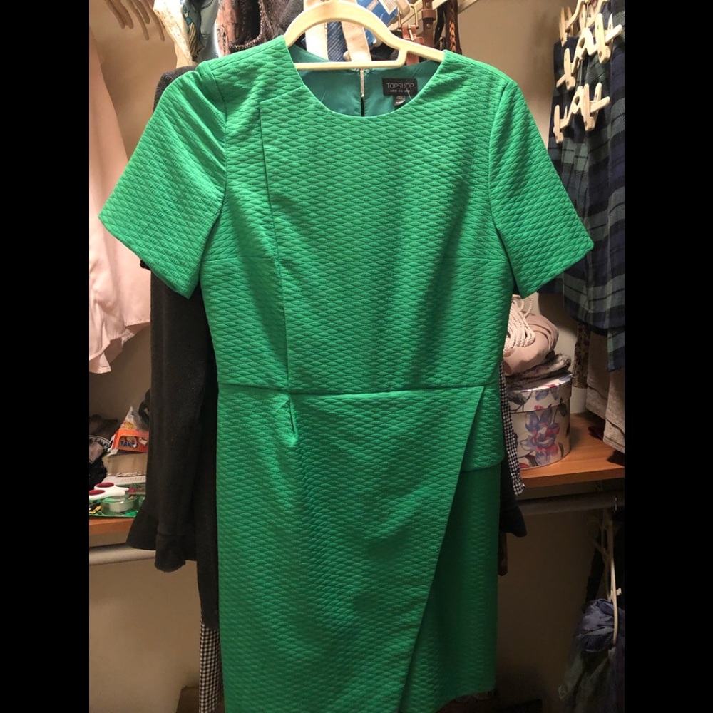 Top shop women’s green cocktail dress